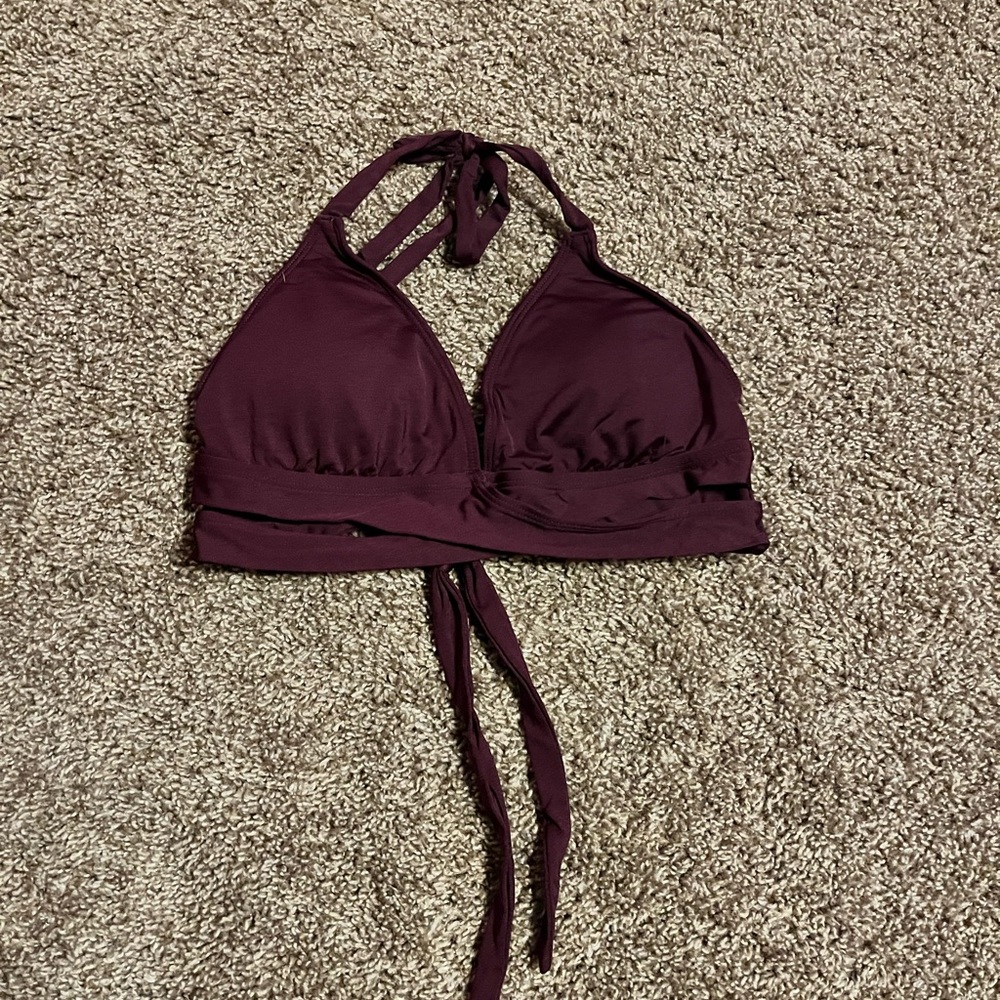 Maroon Bikini Top